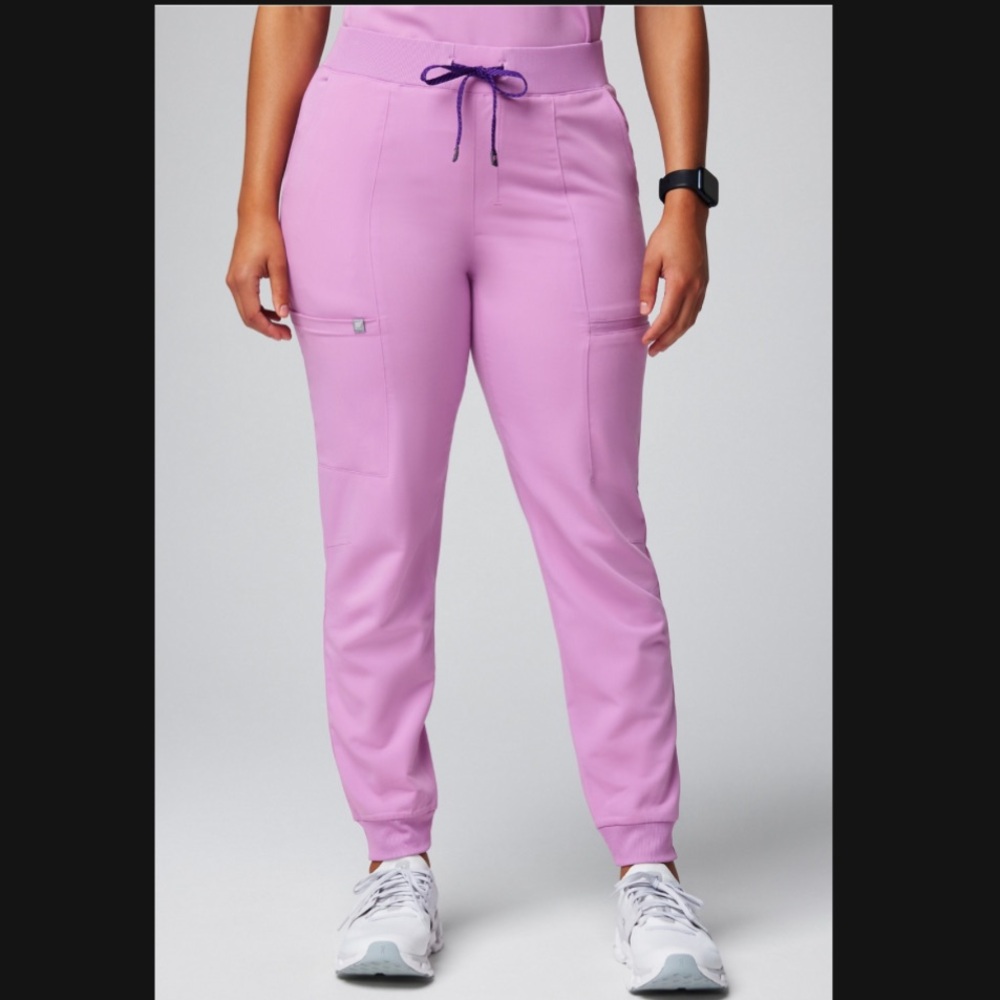 Fabletics Scrubs High Rise On Call Jogger Lilac Medium